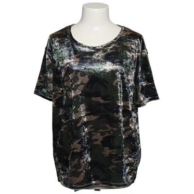 Top (Green, Black, Beige) from DeVal Woman Elastane, Polyester