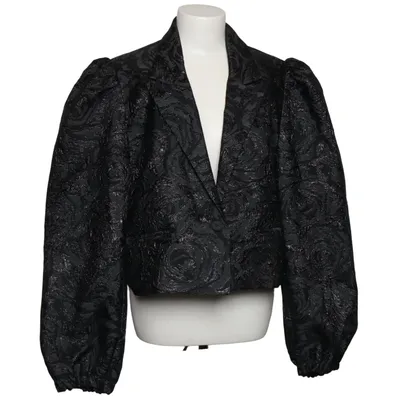 Blazer (ROSE JACQUARD CROPPED BLAZER) fra Most Wanted Metallfiber, Polyester
