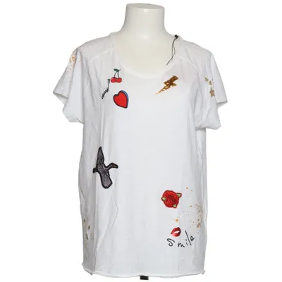 T-shirt (White, Multicolored) from Bloom Cotton