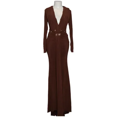 Maxi dress (Brown) from Shein Elastane, Polyester