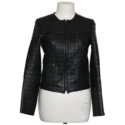 Läderjacka (Svart) från Zara Basic Skinn, Polyester