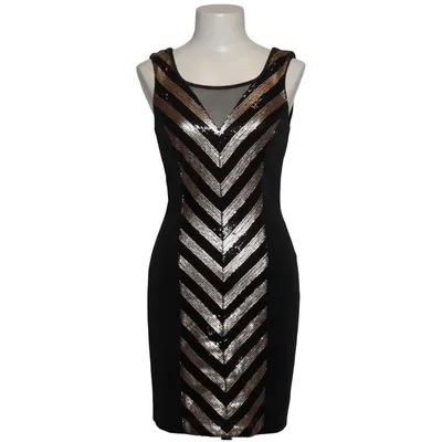 Cocktailjurk (Zwart, Zilver) van Siena Studio Elastaan, Polyester