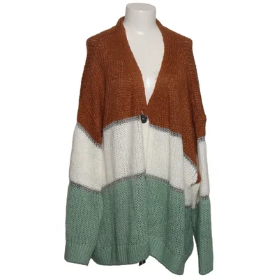 Cardigan (Brown, White, Green) from Studio Untold Acrylic, Metallic fiber, Polyester