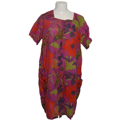 Dress (Purple, Orange, Green) from Gudrun Sjödén Cotton, Linen