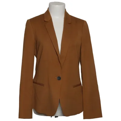 Blazer (Brown) from WE Fashion Elastane, Polyamide, Polyester, Viscose