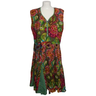 Dress (Brown, Multicolored) from Himalaya Cotton
