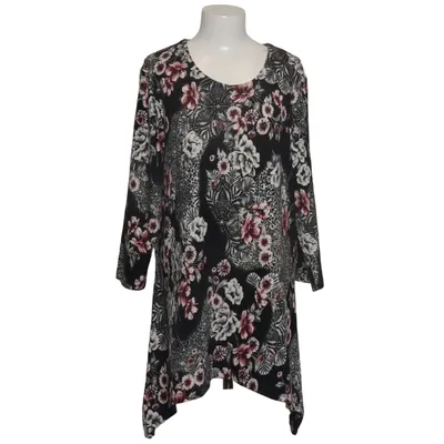 Långärmad t-shirt (Svart, Vit, Flerfärgad) från Izabel London Elastan, Polyester