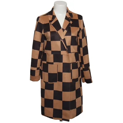 Coat (Brown, Black) from New Collection Elastane, Polyester