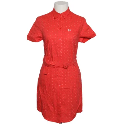 Blousejurk (Rood, Wit) van Fred Perry Katoen