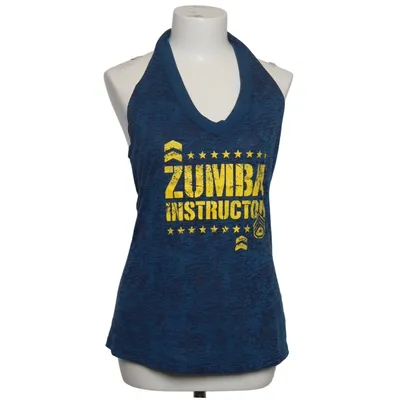 Träningslinne (Blå, Svart, Gul) från Zumba Bomull, Polyester