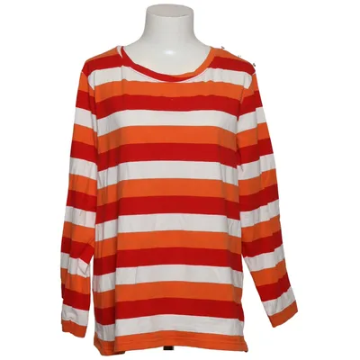 Long sleeve T-shirt (Red, White, Orange) from Fiora Blue Cotton, Elastane
