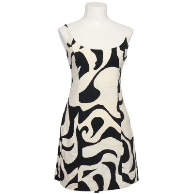 Klänning (Vit, Svart) från H&M Bomull, Linne