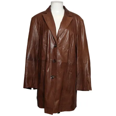 Leather coat (Brown) from Samoon by Gerry Weber Leather
