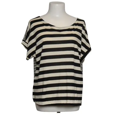 T-shirt (Schwarz, Weiß) von Le Streghe Baumwolle, Polyester