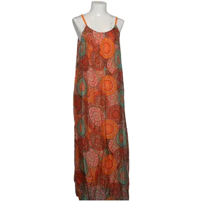 Långklänning (Orange, Flerfärgad) från Made in italy Elastan, Silke, Viskos