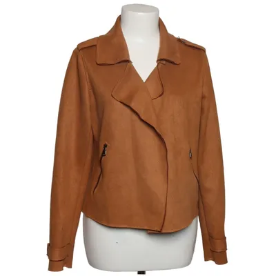 Bikerjakke (Brun) fra Norah Elastan, Polyester