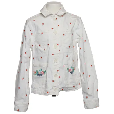 Jeansjacke (Weiß, Mehrfarbig) von Stella McCartney Kids Baumwolle, Elasthan