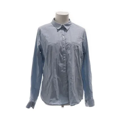 Skjorta (Blå, Silverfärgad) från Phildar Bomull, Elastan, Metallfiber, Polyamid