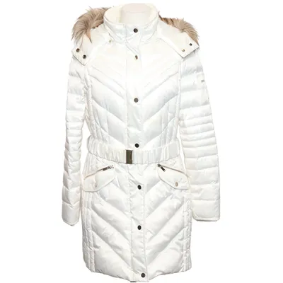 Down coat (White) from Yessica Down, Feather, Polyester