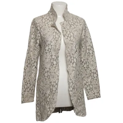 Cardigan (Gray, White) from Le Streghe Acrylic, Mohair