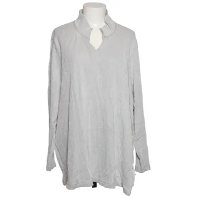 Bluse (Grå, Hvid) fra Pure by Ulla Popken Bomuld