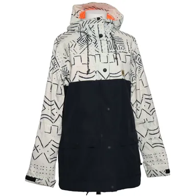 Skijakke (Sort, Hvid) fra Dc Polyester