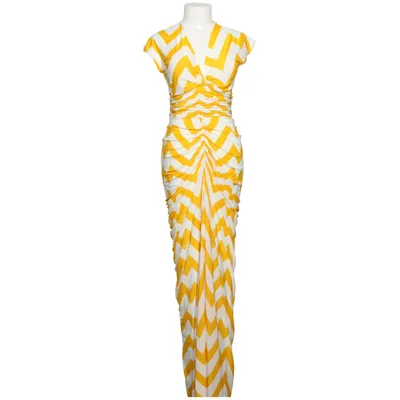 Dress (White, Yellow) from Charina Sarte