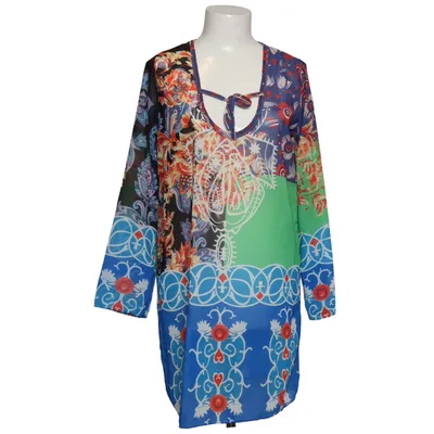 Strandklänning (Blå, Flerfärgad) från Cora Bomull, Polyester