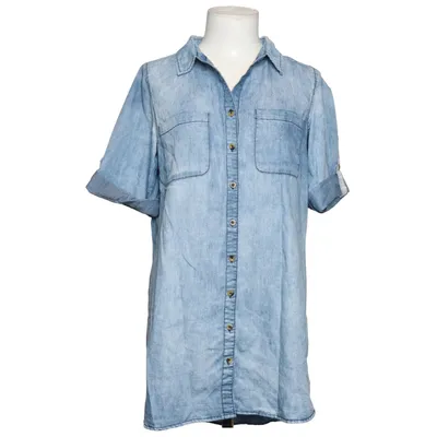 Denim blouse (Blauw) van M.O.D. Katoen, Polyester