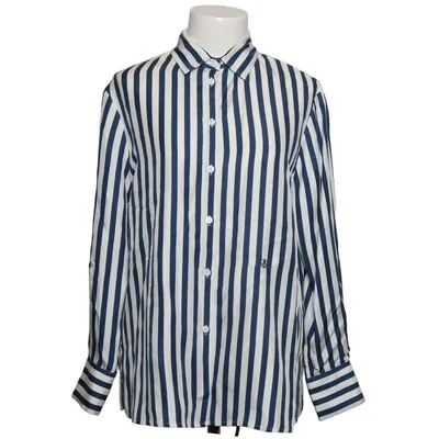 Shirt (Blue, White) from Lilysilk Silk