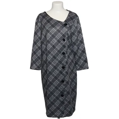 Klänning (Grå, Vit) från Connected Apparel Elastan, Polyester, Viskos