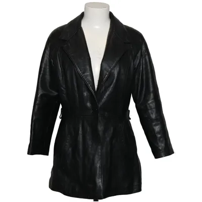 Leren jack (Zwart) van Conbipel Acetaat, Polyamide