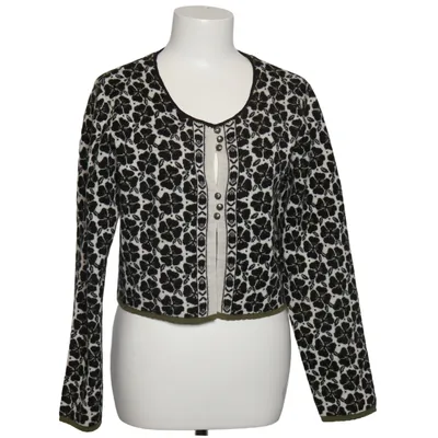 Cardigan (Black, White, Green) from Gudrun Sjödén Wool