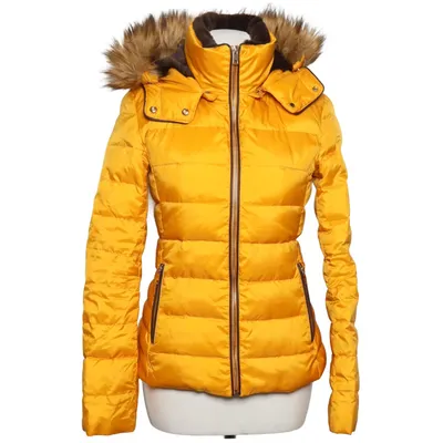 Down jacket (Yellow) from Zara Outerwear Feather, Polyester