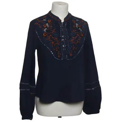 Bluse (Blå, Flerfarvet) fra Free People Bomuld, Linned, Polyester