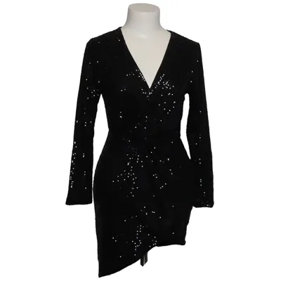 Cocktailjurk (Zwart) van L&S Elastaan, Metallvezel, Polyester