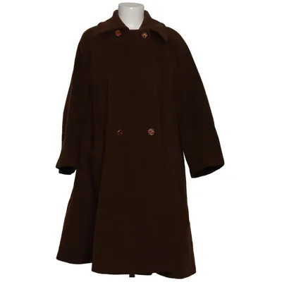 Manteau (Marron) Mohair, Polyamide, Laine