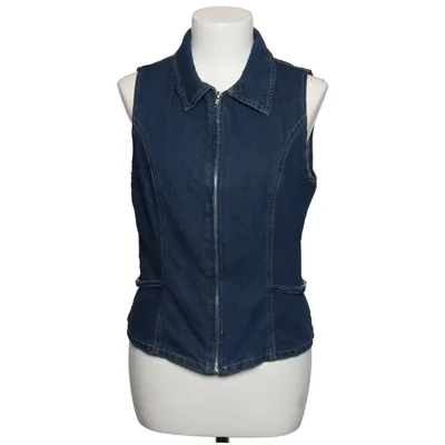 Spijker gilet (Blauw) van Forever 21 Katoen, Polyester, Viscose