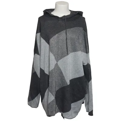 Hoodie (Gray) from Gina Benotti Acrylic, Cotton, Metallic fiber, Polyester