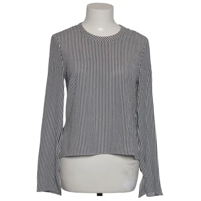 Bluse (Hvid, Blå) fra Vanilia Elastan, Polyester