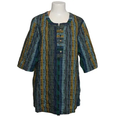 Blouse (Blue, Yellow, Green) from DW Shop Cotton