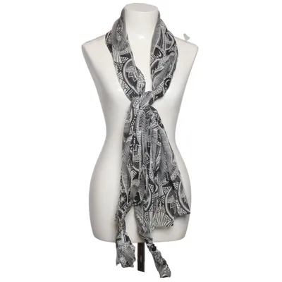 Tube scarf (Gray, White)