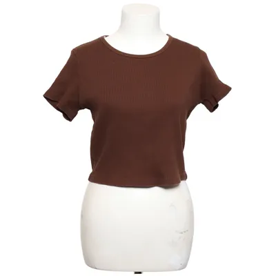 T-shirt (Brun) fra Uniqlo Bomuld, Elastan
