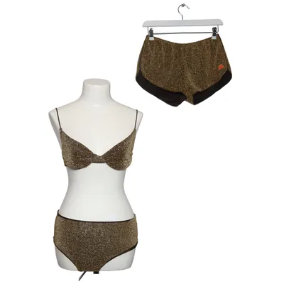Bikini (Brun, Guldfärgad) från Sundek Elastan, Metallfiber, Polyamid
