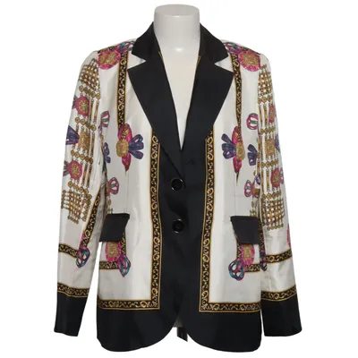 Blazer (White, Multicolored) from Renzo Silk