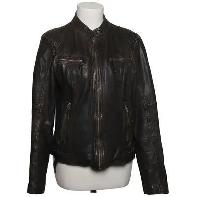 Veste en cuir (Marron) de Punchball Cuir, Polyester