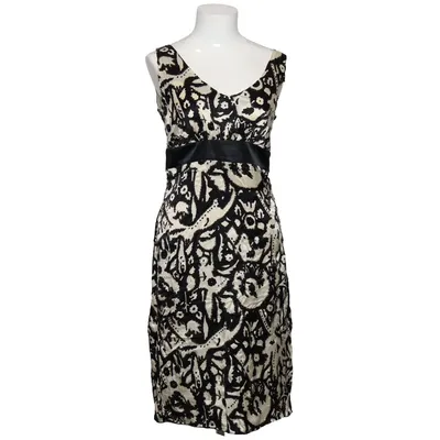 Dress (Black, White) from Linea Raffaelli Acetate, Silk