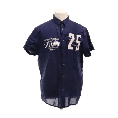 Korte mouwen shirt (Blauw) van Smog Katoen
