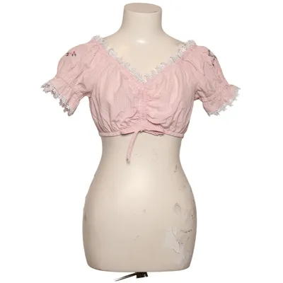 Dirndlbluse (Pink, Hvid) fra Landhaus Polyester