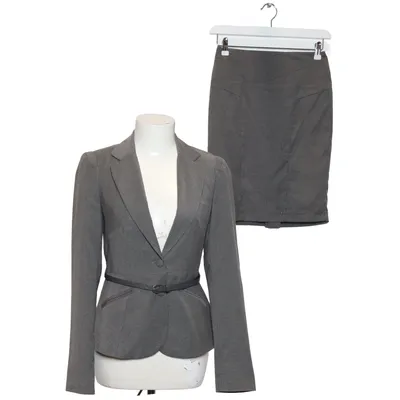 Jakkesæt med nederdel (Grå) fra Orsay Elastan, Polyester, Viscose